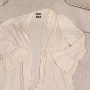 Van Heusen Ivory Open-Front Cardigan